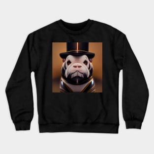 pug in a suit 03 Crewneck Sweatshirt